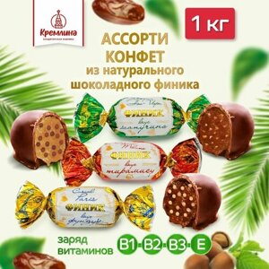 Конфеты из финика с воздушным рисом Кремлина Кэжуал Ассорти, пакет 1 кг