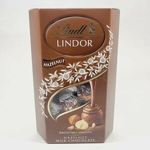 Конфеты Lindt Lindor "HAZELNUT" молочный шоколад с лесным орехом 200 г до 31.01.2024 (из Финляндии)