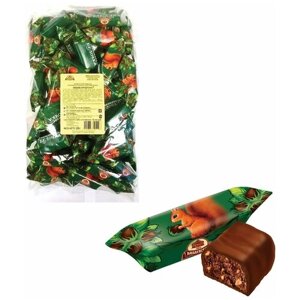 Конфеты шоколадные бабаевский "Белочка", 1000 г, пакет, ББ11385 2 шт .