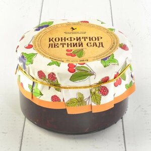 Конфитюр летний сад (вишня, малина, чёрная смородина) Русский стиль" 260 гр.