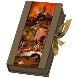Коробка шоколадных конфет ручной работы Фраде/Frade - ФрадеАрт - Босх - Воз сена - Фолиант на 18 конфет (правая створка)