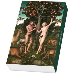 Коробка шоколадных конфет ручной работы Фраде/Frade - ФрадеАрт - Кранах - Адам и Ева - Пенал на 15 конфет
