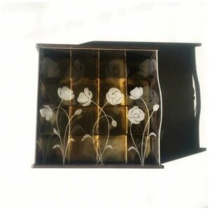 Коробка шоколадных конфет ручной работы Фраде - Кассоне 16конфет (маки)