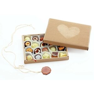 Коробка шоколадных конфет ручной работы Фраде - коробка стандартная (МГК) на 20 конфет
