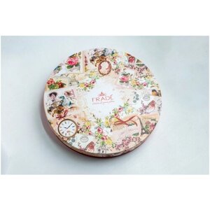 Коробка шоколадных конфет ручной работы Фраде - круглая премиум (на 45конфет) (Эйфель)