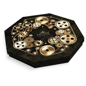 Коробка шоколадных конфет ручной работы Фраде - восьмигранник (на 37 конфет) (механизм золотой)
