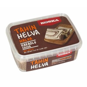 KOSKA кунжутная халва 350 гр c какао в пластиковой упак. (kakaolu HELVA plastik KAP)