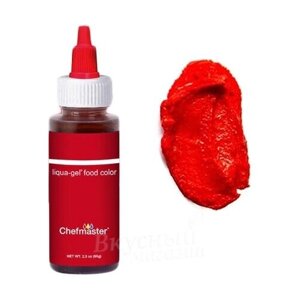 Краска Красная гелевая Red Red Liqua-Gel Chefmaster, 65 гр.