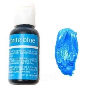 Краска Синий неон гелевая Neon Brite Blue Liqua-Gel Chefmaster, 20 гр.