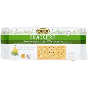Крекер Crich Crackers extra virgin olive oil and rosemary с оливковым маслом и розмарином, 250 г