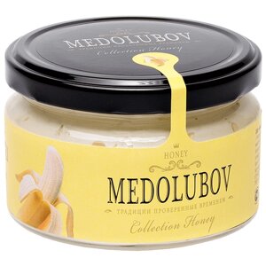 Крем-мед Medolubov с бананом, 300 г, 250 мл