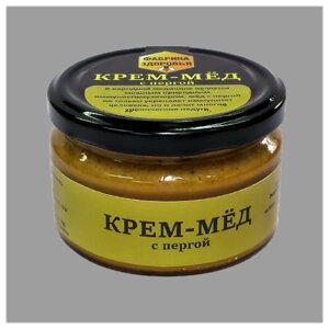 Крем-мёд с пергой из башкирии 300 гр.