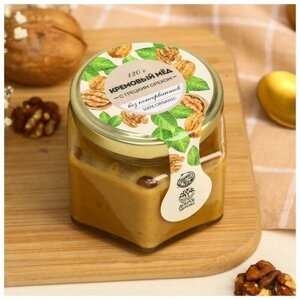 Кремовый мёд ORGANIC, с грецким орехом, 120 г. Доброе здоровье 6029796