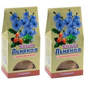 Крымская стевия Каша льняная с шиповником, 100 г, 2 уп.