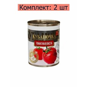 Кубаночка Паста томатная 25%380 г, 2 шт