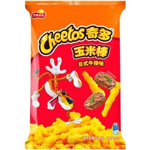 Кукурузные чипсы Cheetos Crunchy со вкусом японского стейка 90 гр.