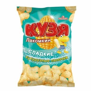 Кукурузные палочки "Кузя Лакомкин", сладкие, 3 шт по 140 г.