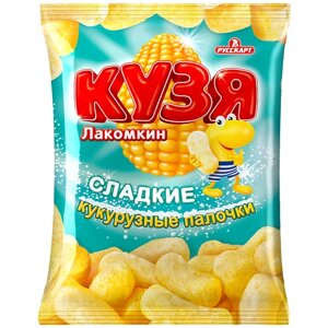 Кукурузные палочки Кузя Лакомкин сладкие, 85 г