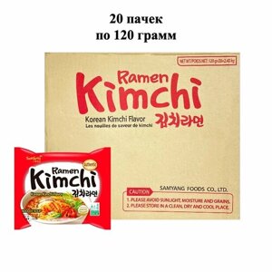 Лапша быстрого приготовления Kimchi Ramen со вкусом кимчи Samyang, пачка 120 г х 20 шт