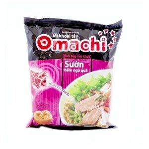 Лапша быстрого приготовления Omachi со вкусом ребрышек, 1шт - 80 г