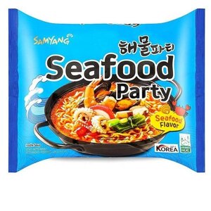 Лапша быстрого приготовления Samyang Seafood party, 125 г