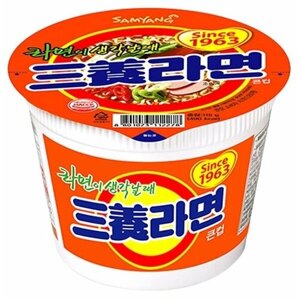 Лапша Samyang Big Bowl / Самоянг Биг Боул острая со вкусом говядины 115гр (Корея)