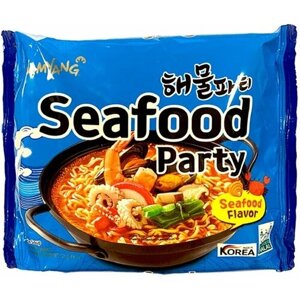 Лапша Samyang Ramen Seafood Party / Самоянг со вкусом морепродуктов 125 г. (Корея)