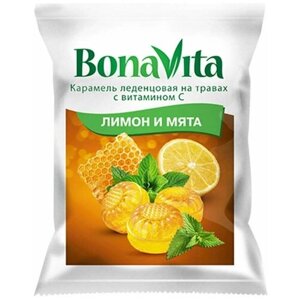 Леденцы Bona Vita лимон и мята, 60 г, 3 шт