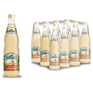 Лимонад Черноголовка "Буратино" в стеклянной бутылке 12 шт по 0,5 л