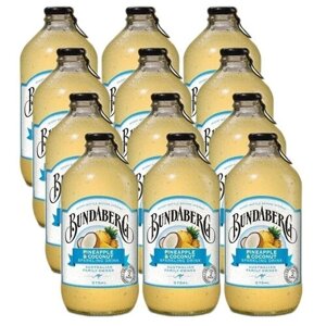 Лимонад ферментированный Bundaberg Австралия 375мл. стекло, Ананас и Кокос, упаковка 12 шт.