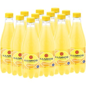 Лимонад Калинов Классический, 0.5 л, 12 шт.