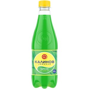 Лимонад Калиновклассический, тархун, 0.5 л, пластиковая бутылка