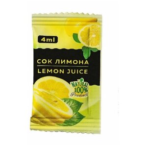 Лимонный сок Фабрикант порционный (100 пакетиков по 4 г)