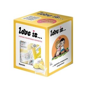 Love Is Конфеты жевательные Банановый йогурт, 105 г, картонная коробка