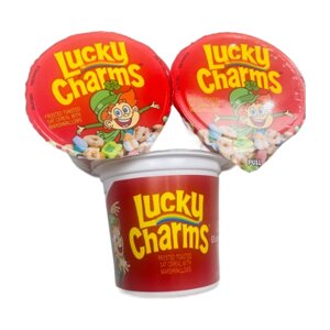 Lucky Charms Marshmallows США в стакане - 48 гр-3 шт. (Лаки Чармс Сухой завтрак с маршмеллоу)