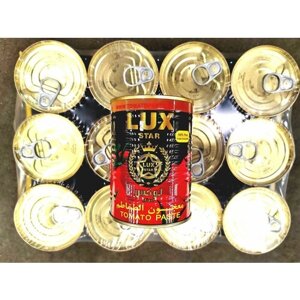 Lux Star, 12 банок*400 гр, томатная паста, Иран высший сорт, 4800 гр.