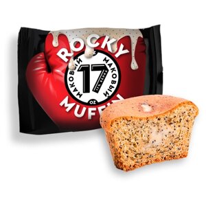 Маффин Mr. Djemius ZERO Rocky Muffin протеиновый, шоколадная, мак, 55 г