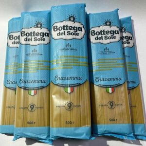 Макароны Bottega del Sole спагетти, 8 упаковок по 500 г паста
