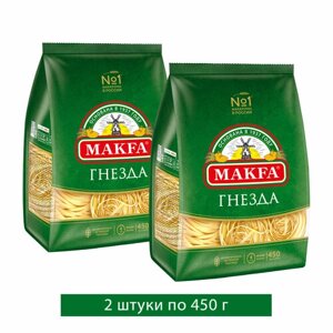 Макароны Лапша, гнезда, 450 г, 2 шт.