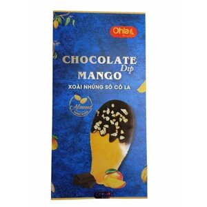 Манго в шоколаде с миндалём Ohla, сушеное натуральное, 200 гр, Вьетнам