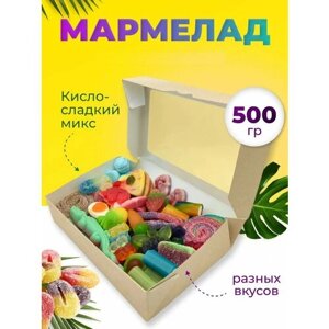 Мармелад детский жевательный ассорти в виде фигур 500 грамм Россия