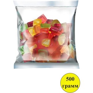 Мармелад KDV KrutFrut (КрутФрут) в форме кубиков жевательный фруктово-ягодный, 500 г