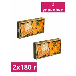 Мармелад "Озёрский сувенир", мармелад "Апельсин", желейный, в виде кубиков, 180 г, 2 пачки