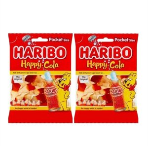 Мармелад жевательный Haribo Happy Cola Харибо Хэппи Кола 2 пакета по 75 г. Арт 3084-2