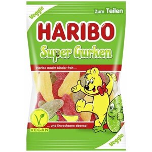 Мармелад жевательный Харибо Супер Огурцы 175 грамм / Haribo Super Gurken 175g