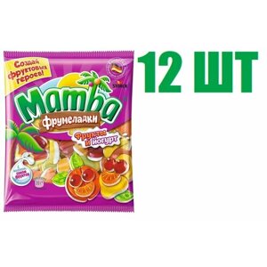 Мармелад жевательный, "Mamba", "Фрумеладки", "Фрукты и йогурт", 72г 12 шт