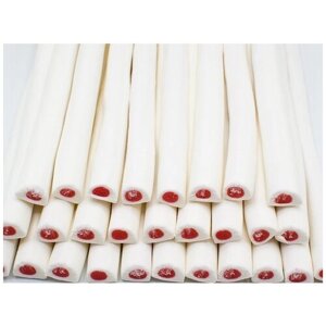 Мармелад жевательный "Палочки гигантские Клубничный крем (белые с красной начинкой)1,68кг FINI/Испания