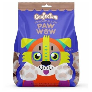 Маршмеллоу/Зефир жевательный Confectum Paw Wow со вкусом Тоффи, 300г