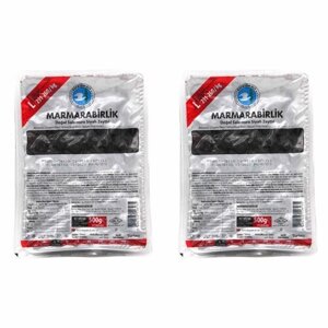 Маслины Marmarabirlik L черные с косточкой, 500 г, 2 шт