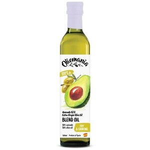 Масло авокадо 50%оливковое масло Extra Virgin 50% Oliomania, Blend Oil, 500 мл